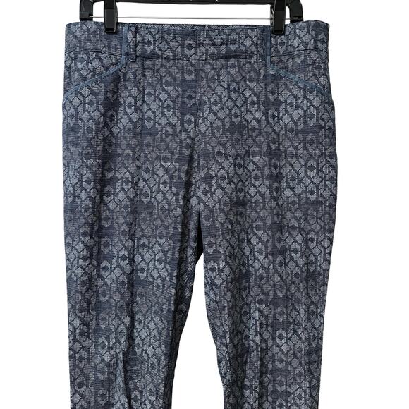 Anthropologie Cartonnier Charlie Straight Trouser Pants Size 10 Navy Office - Picture 3 of 7